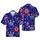 Octopus American Flag Stars Pattern: Red Blue Cephalopods, Uncle Sam, Navy Blue Stripes Short-sleeve Hawaiian Shirt - 1