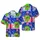 Patriotic T-Rex Uncle Sam Hat American Flag Hawaiian Stars Stripes Pattern Short-sleeve Hawaiian Shirt - 1