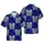 Hawaiian Botanical Globe Palm Leaf Celestial Star Ocean Fabric Pattern Short-sleeve Hawaiian Shirt - 1