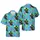 Seamless Edge-to-Edge Hawaiian Surfboard Aloha Monstera Fern Palm Leaf Hibiscus Ocean Wave Mosaic Design Short-sleeve Hawaiian Shirt - 1