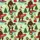 Bigfoot Surfer Santa Hat Design: 'Merry Christmas' Surfboard, Wreaths, Snowflakes Short-sleeve Hawaiian Shirt - 7
