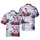 Patriotic Skeletons, Uncle Sam Flags, Hibiscus Flowers, 4th of July Fireworks Motif Short-sleeve Hawaiian Shirt - 1