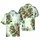 Raccoon Vacationers Tropical Hawaiian Pattern, Monstera Leaves & Palm Fronds Design Short-sleeve Hawaiian Shirt - 1