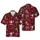 Christmas Dart Tournament Santa Hawaiian Holly Crimson Snowflake Pattern Short-sleeve Hawaiian Shirt - 1