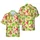 Hawaiian Feline Luau: Ukulele Cats, Straw Hats, Palm Trees, Hibiscus Pattern Short-sleeve Hawaiian Shirt - 1