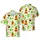 Hawaiian Pattern: Pineapples, Coconut Drinks, Tiki Mugs, Flower, Umbrella Print Short-sleeve Hawaiian Shirt - 1