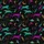 Running Cheetah Leopard Swallow UFO Tropical Celestial Black Teal Purple Fuchsia Golden Short-sleeve Hawaiian Shirt - 7