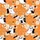 Tropical Hawaiian Ghost Black Cat Pattern: Orange White Bats Stars Moon Geometric Grid Short-sleeve Hawaiian Shirt - 7