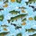 Angler's Hawaiian Fish Pattern Pike Trout Bass Catfish Water Ripple Textile Design Short-sleeve Hawaiian Shirt - 7