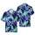 Hawaiian Purple Cat Raccoon Raven Snake Fabric Pattern: Celestial Crystal Tarot Skull Potion Short-sleeve Hawaiian Shirt - 1
