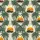 Olive Green APC Mounted Weapon Orange Sunset Black Birds Palm Fronds Pattern Short-sleeve Hawaiian Shirt - 7