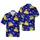 Cat Lover's: Tabby Cats Sunglasses Tacos Hawaiian Cosmic Starry Night Textile Art Short-sleeve Hawaiian Shirt - 1