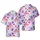 American Flag Eagle Independence Day Hawaiian Cake Hats Fireworks Stars Hearts Short-sleeve Hawaiian Shirt - 1
