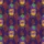 Hawaiian Pineapple Jester Mask Design, Mardi Gras Beads & Harlequin Diamond Pattern Short-sleeve Hawaiian Shirt - 7