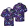 Carnival Festival Parrot Mask Guitar Palm Confetti Fireworks Neon Textile Graphic Short-sleeve Hawaiian Shirt - 1