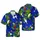 Hawaiian Tropical Macaws Toucans Plumeria Bird of Paradise Leaves Sublimation Design Short-sleeve Hawaiian Shirt - 1