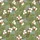 Hawaiian Botanical: White Cotton Bolls, Light Grey Pinecones, Muted Olive Green Mosaic Short-sleeve Hawaiian Shirt - 7