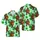 Edge-to-Edge Shaggy Bigfoot Pizza Hawaiian Monstera Palm Plumeria Aqua Design Short-sleeve Hawaiian Shirt - 1