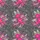 Fuchsia Pink Gerbera Daisy, Breast Cancer Awareness Ribbons, Charcoal Leaf Seamless Pattern Short-sleeve Hawaiian Shirt - 7