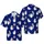 Scholarly Reading Ghosts: Hawaiian Pastel Books, Navy Texture, High Contrast Short-sleeve Hawaiian Shirt - 1
