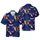 American Patriot Hawaiian Bald Eagle Flight Flag Star Motif Navy Red White Short-sleeve Hawaiian Shirt - 1