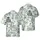 Pirate Animals Hawaiian Black White Sketch: Cat Guitar, Octopus Drums, Sax Gorilla Design Short-sleeve Hawaiian Shirt - 1