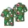 Hawaiian Christmas Santa Snowman Deer Rabbit Pine Tree Fox Squirrel Snowflake Design Short-sleeve Hawaiian Shirt - 1