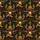 Western Hawaiian Pattern: Horse Heads, Cowboy Hats, Revolvers, Rustic Boots, Golden Badges Fabric Design Short-sleeve Hawaiian Shirt - 7