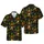 Western Hawaiian Pattern: Horse Heads, Cowboy Hats, Revolvers, Rustic Boots, Golden Badges Fabric Design Short-sleeve Hawaiian Shirt - 1