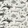 Hawaiian Marine Life: Orca, Dolphin, Turtle, Whale, Hammerhead, Coral, Seashells Black White Cream Short-sleeve Hawaiian Shirt - 7