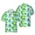 Raccoon Character Surfing Flamingo Unicorn Palm Hibiscus Ocean Aqua Fabric Art Short-sleeve Hawaiian Shirt - 1