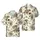 Sepia Tone Raccoon Cowboy Hawaiian Pattern: T-Rex Pistols Skulls Western Design Short-sleeve Hawaiian Shirt - 1