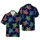 Tropical Hexagonal Iridescent Sea Turtle Starfish Nebulous Sublimation Design Short-sleeve Hawaiian Shirt - 1
