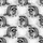 Masked Raccoon Hawaiian Black White Gray Splatter Seamless Fabric Pattern Short-sleeve Hawaiian Shirt - 7