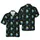 Cosmic Hawaiian Pattern: Neon Pizza Slices, Dripping Cheese, Stars, High Contrast Fabric Design Short-sleeve Hawaiian Shirt - 1