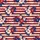Hawaiian Hibiscus Tropical Floral Leaf Red Blue Cream Grunge Stripe Pattern Short-sleeve Hawaiian Shirt - 7