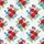 Patriotic Seamless American Flag Red Hibiscus Blue Flower Green Leaf Textile Design Tile Short-sleeve Hawaiian Shirt - 7