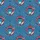 Cartoon Blue Dinosaurs Hawaiian Pattern: Bandanas, Flags, Popsicles, Firework Stars Short-sleeve Hawaiian Shirt - 7