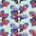 Hereford Calf Hawaiian Pattern: Tropical Palm, Red Hibiscus, Purple Plumeria, Mint Botanical Short-sleeve Hawaiian Shirt - 7