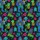 Sasquatch Neon Tiki Hawaiian Pattern Sunglasses Cocktail Black Tropical Design Short-sleeve Hawaiian Shirt - 7