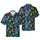 Sasquatch Neon Tiki Hawaiian Pattern Sunglasses Cocktail Black Tropical Design Short-sleeve Hawaiian Shirt - 1