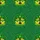 St. Patrick's Day: Chibi Yellow Duck Leprechaun Gold Shamrock Mosaic Fabric Pattern Short-sleeve Hawaiian Shirt - 7