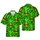 St. Patrick's Day Hawaiian Stylized Pineapple Sunglasses Leprechaun Hat Shamrocks Short-sleeve Hawaiian Shirt - 1