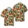 Polynesian Carved Tiki Masks Hawaiian Leaf Tropical Tribal Sublimation Print Short-sleeve Hawaiian Shirt - 1