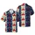Western Cowboy Cowgirl Horse Riding Lasso Distressed Stars Hawaiian Print Short-sleeve Hawaiian Shirt - 1