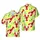 Hawaiian Red Lobster Citrus Mint Leaf Accents Seamless Pattern Pale Cream Short-sleeve Hawaiian Shirt - 1