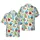 Patriotic Cupcakes, Blue Popsicles, Watermelon, Cherries, Star Hawaiian Pattern Short-sleeve Hawaiian Shirt - 1