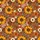 Edge-to-Edge Hawaiian Sunflower Daisy Pattern: Rust Amber Chocolate Cream Design Short-sleeve Hawaiian Shirt - 7
