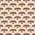 Bookworm Collegiate Heart Tropical Mosaic Seamless Fabric Print - Ivory Olive Mustard Coral Maroon Short-sleeve Hawaiian Shirt - 7