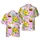 White Ducks Colorful Bows, Cocktail Drinks, Plumeria Pineapples Pink Seamless Pattern Short-sleeve Hawaiian Shirt - 1